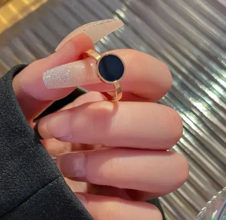 Black Round Ring - FY0119